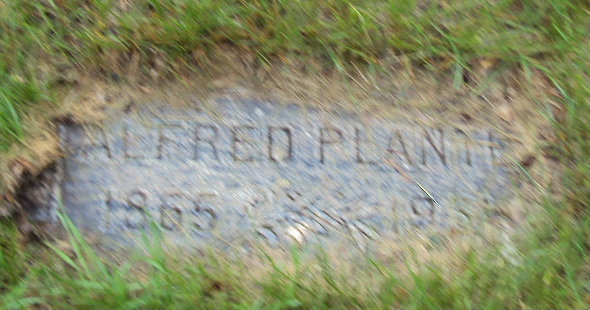 Grave Site of Alfred "Freddy" Plante  